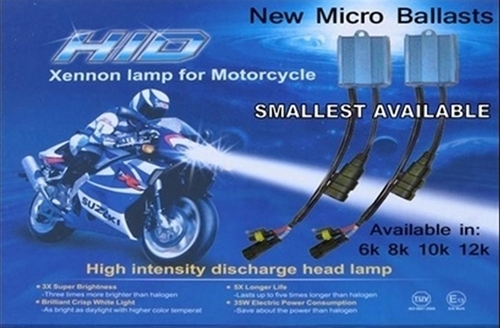 55W HID Yamaha R1 R6 Bike Motorcycle Headlight H4 H7 Conversion KIT 6000K 8K 10K